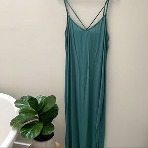 Aerie Green Slip Dress
